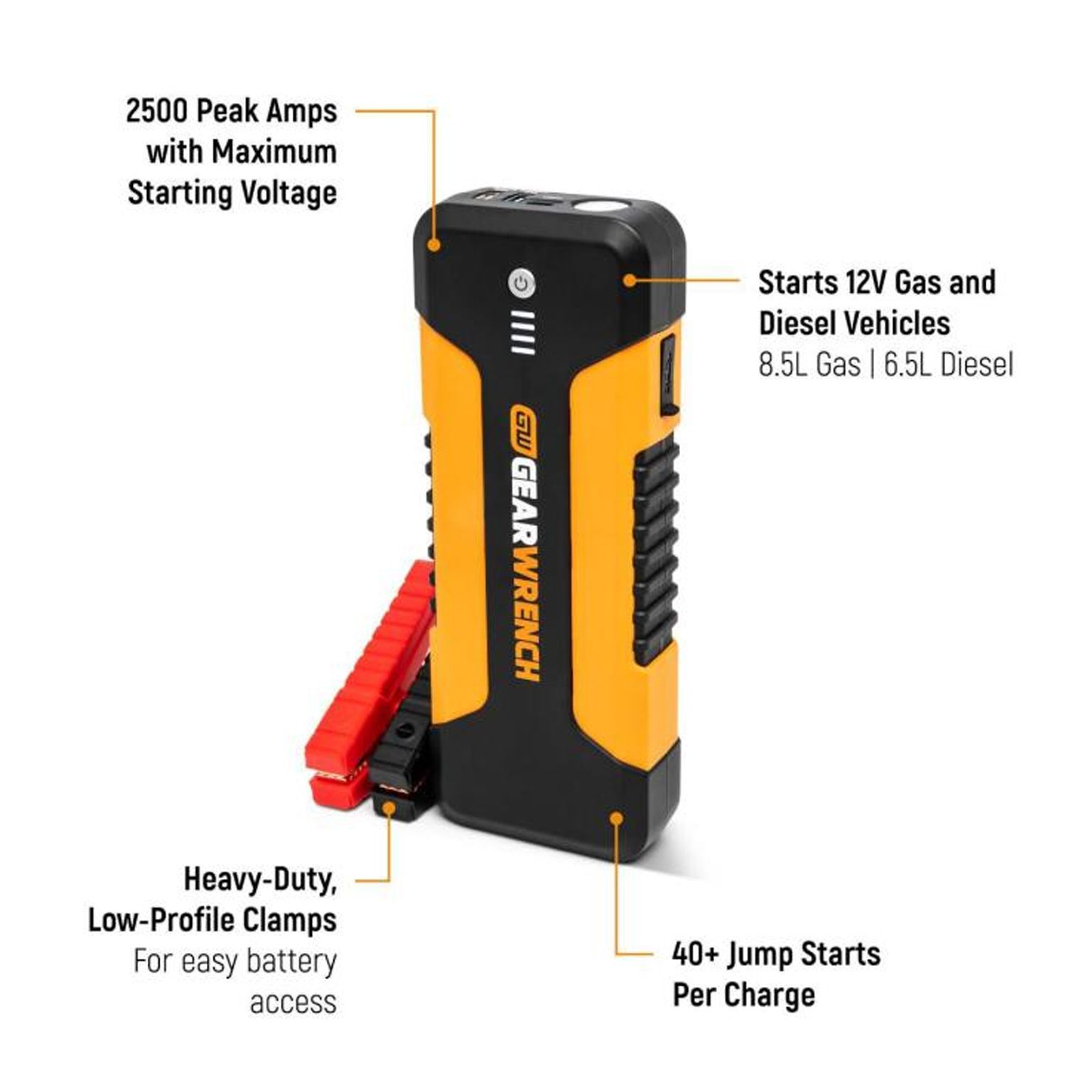 GEARWRENCH GWLBJ20AU 2500A 12V Lithium Battery Jump Starters and Powerbanks – image 6