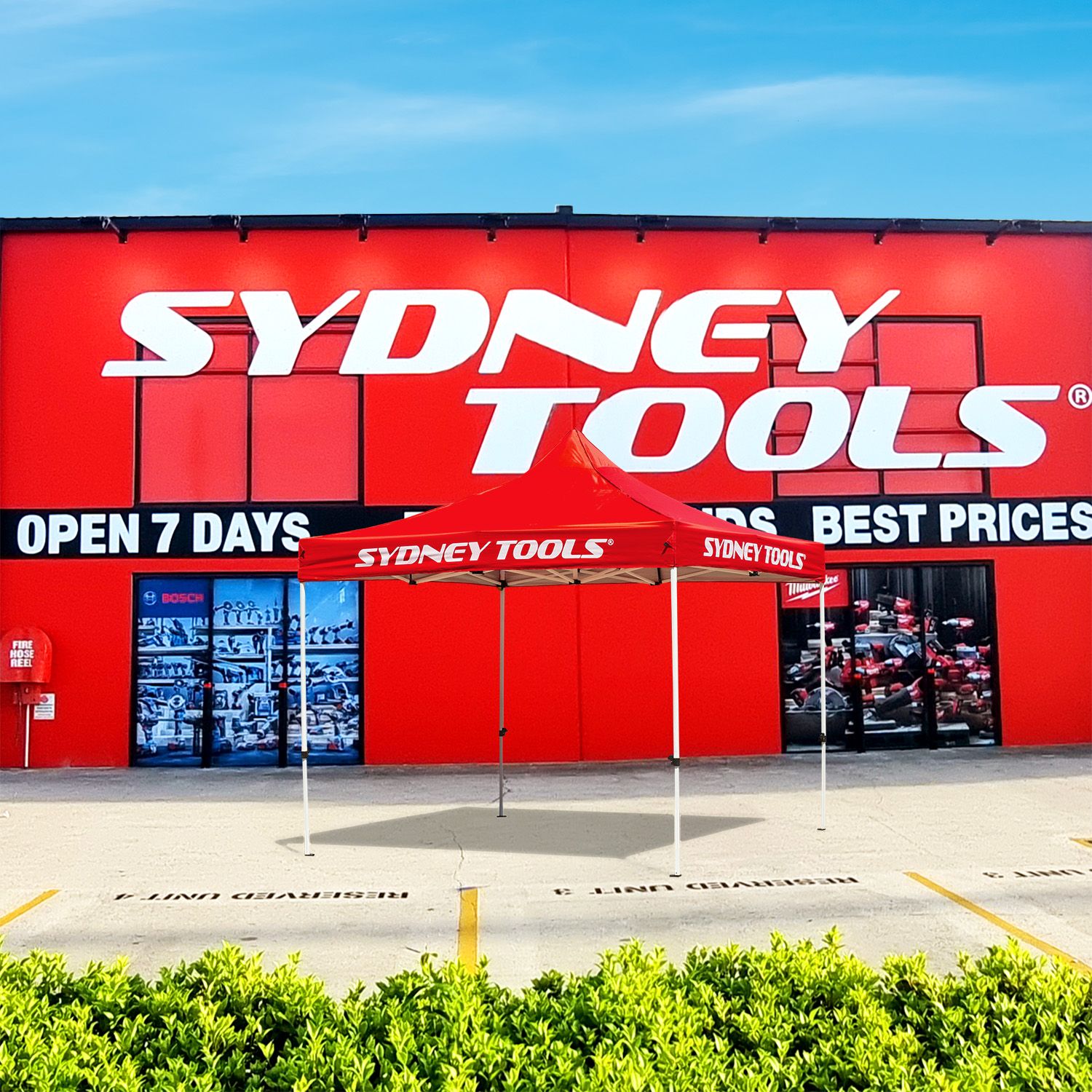 Sydney Tools STGAZR 3m x 3m Portable Gazebo in Red – image 2