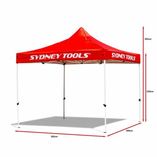 Sydney Tools STGAZR 3m x 3m Portable Gazebo in Red – image 3
