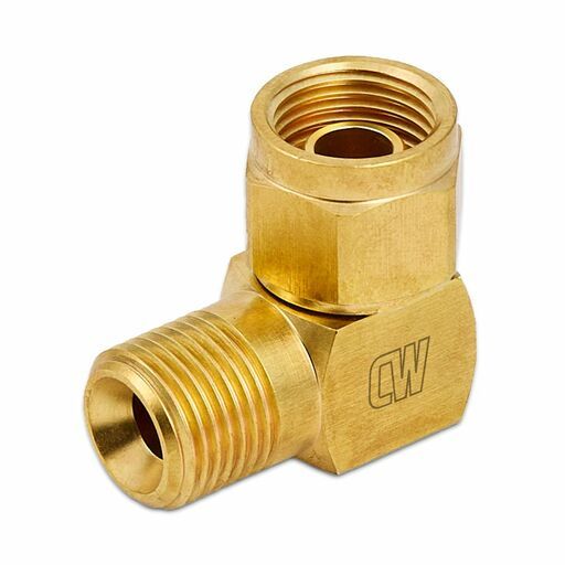 Cigweld CW671 5/8"-18 UNF LH Male to Female BlueJet Right Angle Connector
