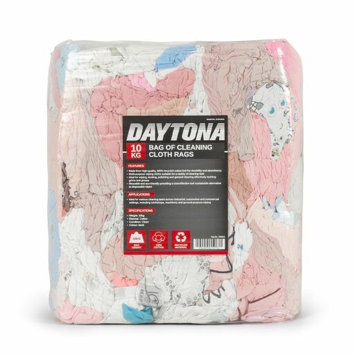Daytona DCR10KG 10Kg Bag Of Cleaning Cloth Rags