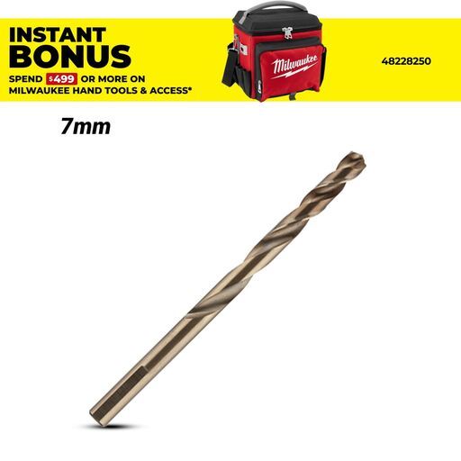 Milwaukee 48892517 7mm RED HELIX™ Cobalt Drill Bit