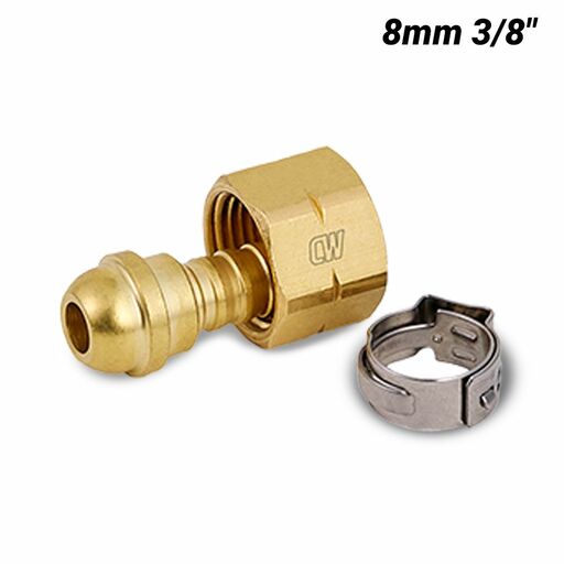 Cigweld CW694 8mm 3/8" BSP LH BlueJet Hose Connection Kit with Clip