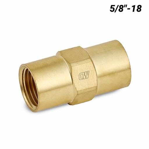 Cigweld CW036 5/8"-18 UNF RH Female Both Ends BlueJet Hose Joiner
