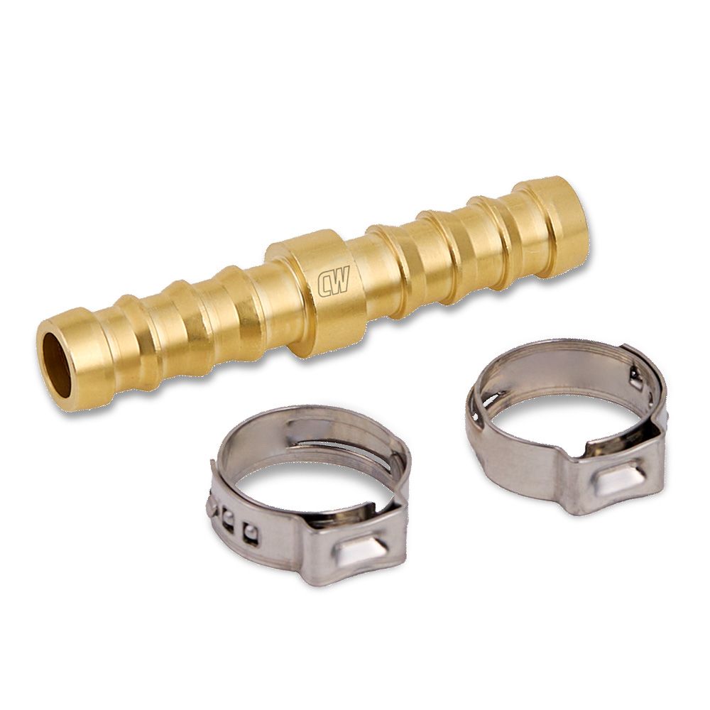 Cigweld CW687 10mm-10mm BlueJet Hose Connector with Clips – image 2
