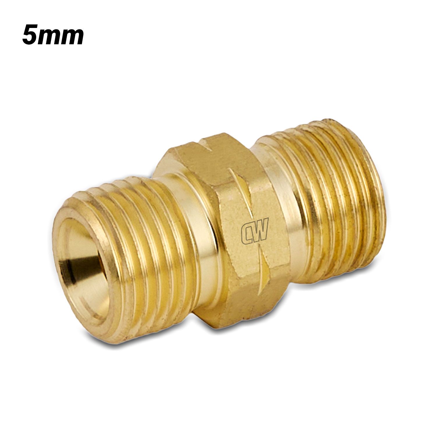 Cigweld CW35 BlueJet Hose Joiner, 5/8"-18 UNF LH Male Both Ends - Type, 5/8"-18 UNF RH – image 1