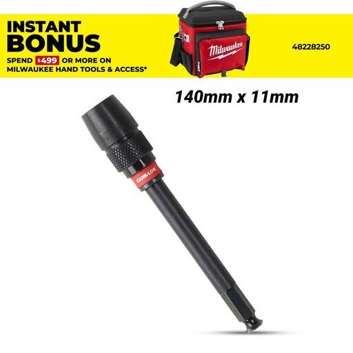 Milwaukee 48281030 140mm x 11mm Hex Universal QUIK-LOK Extension