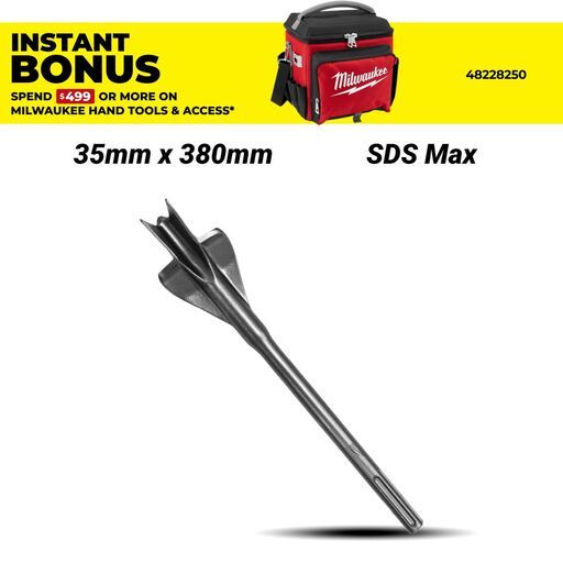 Milwaukee 4932343746 35mm x 380mm SDS Max Wing Chisel