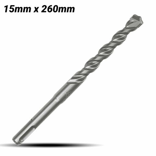 Milwaukee 4932344300 M2 15mm x 260mm 2-Cut SDS Plus Drill Bit – image 2