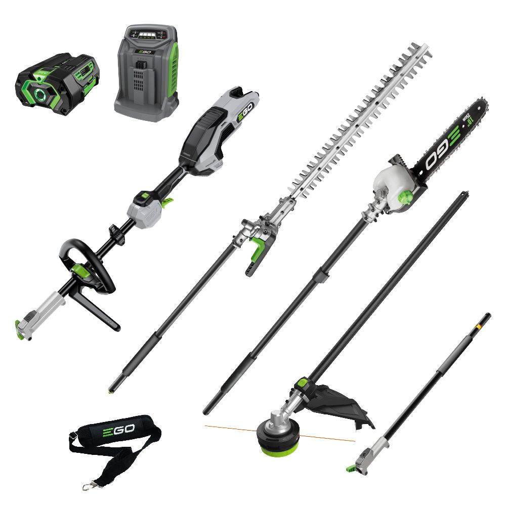 EGO MHSC1634E POWER+ 56V 5.0Ah Li-ion Cordless Brushless 4pce Multi-Tool Power Head with Carbon Fibre Shaft Combo Kit – image 1