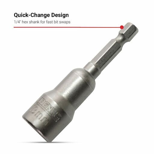 MAGNUS MAGHEX1365 5-Pack 1/4" Drive 13mm x 65mm Hex Nut Setter – image 5