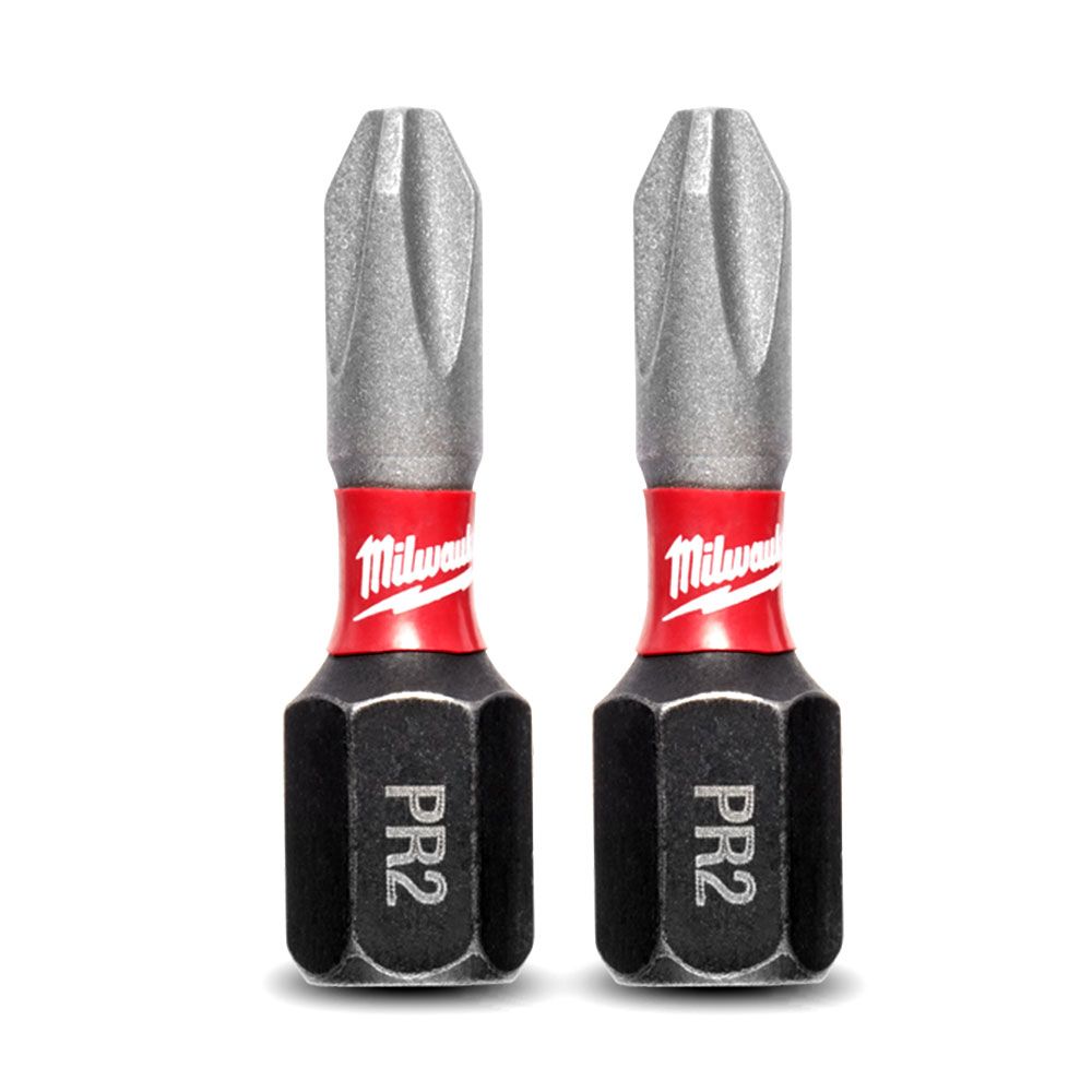 Milwaukee 48324444 2-Pack Phillips Reduced Diameter #2 SHOCKWAVE Insert Bit – image 4