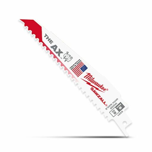 Milwaukee 48008021 25-Pack 150mm (6") 5TPI The AX SAWZALL Reciprocating Blades – image 5