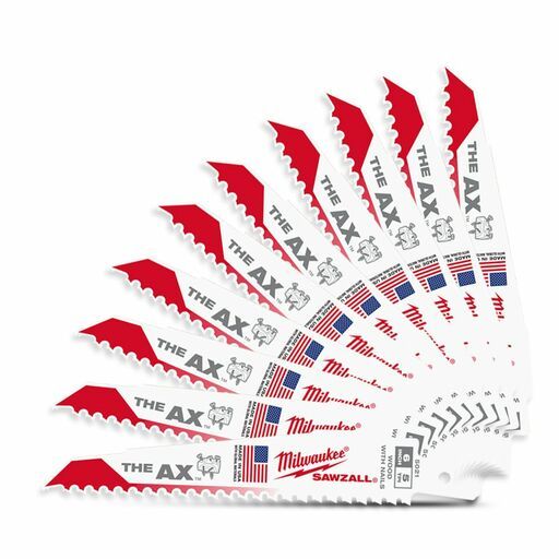 Milwaukee 48008027 25-Pack 300mm (12") 5TPI The AX SAWZALL Reciprocating Blades – image 4