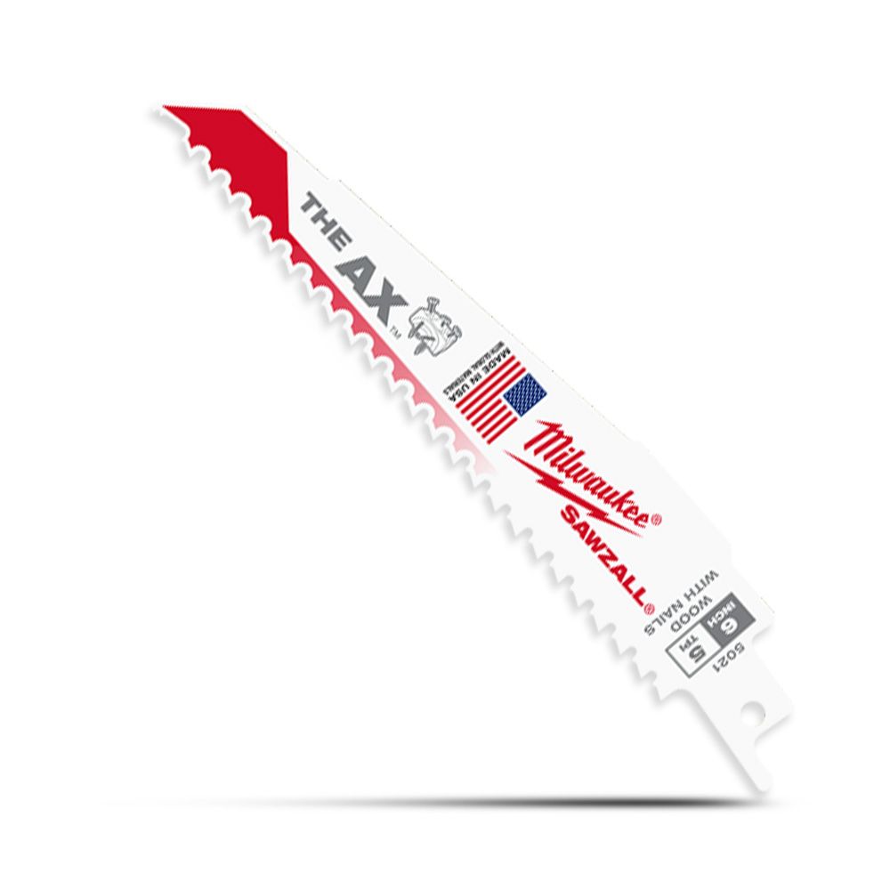 Milwaukee 48008027 25-Pack 300mm (12") 5TPI The AX SAWZALL Reciprocating Blades – image 5