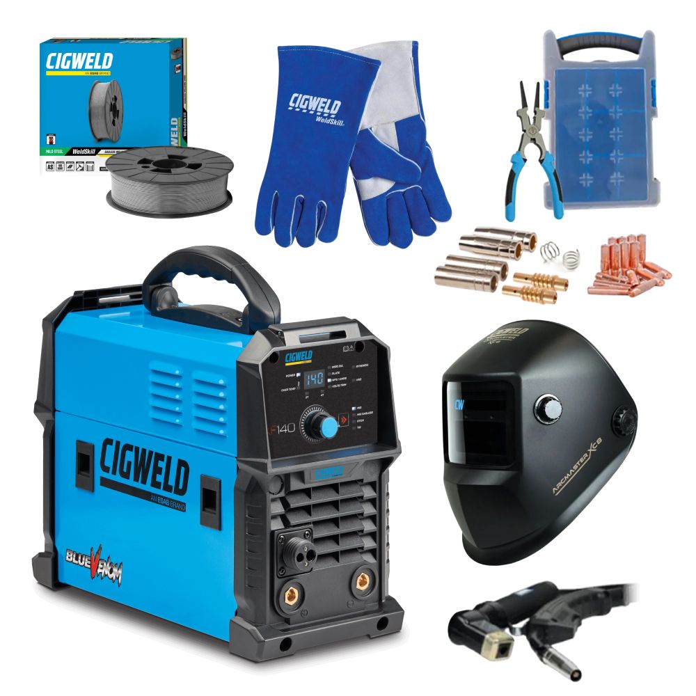 Cigweld 800140 BlueVenom XF140 Welder PowerPack Combo Kit – image 1
