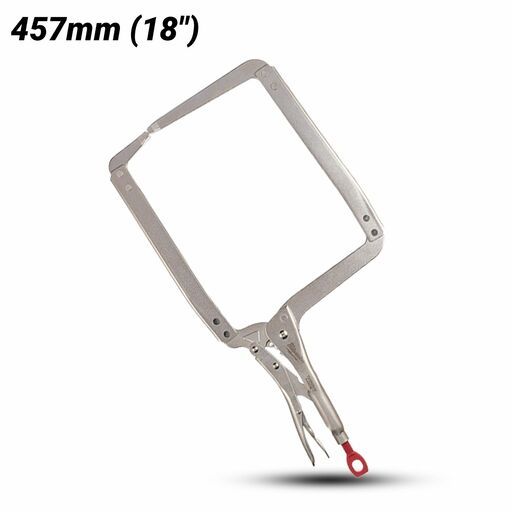 Milwaukee 48223529 457mm (18") TORQUE LOCK Deep Reach C-Clamp Locking Pliers Regular Jaw – image 2