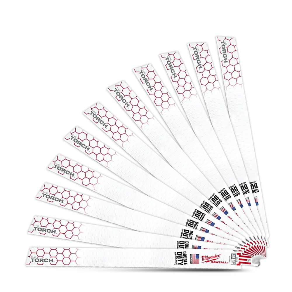 Milwaukee 48008789 25-Pack 300mm (12") 18TPI The Torch SAWZALL Metal Demolition Reciprocating Blades – image 4