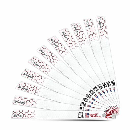 Milwaukee 48008789 25-Pack 300mm (12") 18TPI The Torch SAWZALL Metal Demolition Reciprocating Blades – image 4