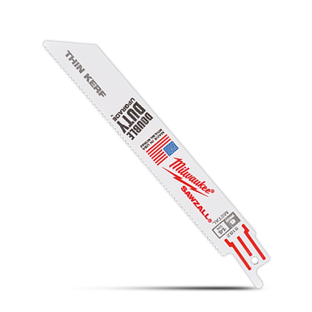 Milwaukee 48016182 50-Pack 150mm (6") 14TPI Thin Kerf Metal SAWZALL Metal Reciprocating Blades – image 5
