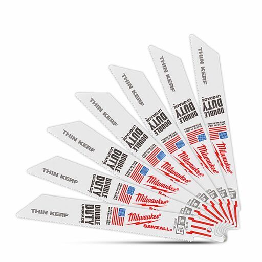 Milwaukee 48016182 50-Pack 150mm (6") 14TPI Thin Kerf Metal SAWZALL Metal Reciprocating Blades – image 4