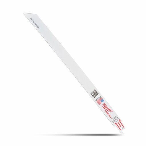 Milwaukee 48016189 50-Pack 300mm (12") 12TPI Ti=hin Kerf SAWZALL Metal Reciprocating Blades – image 5
