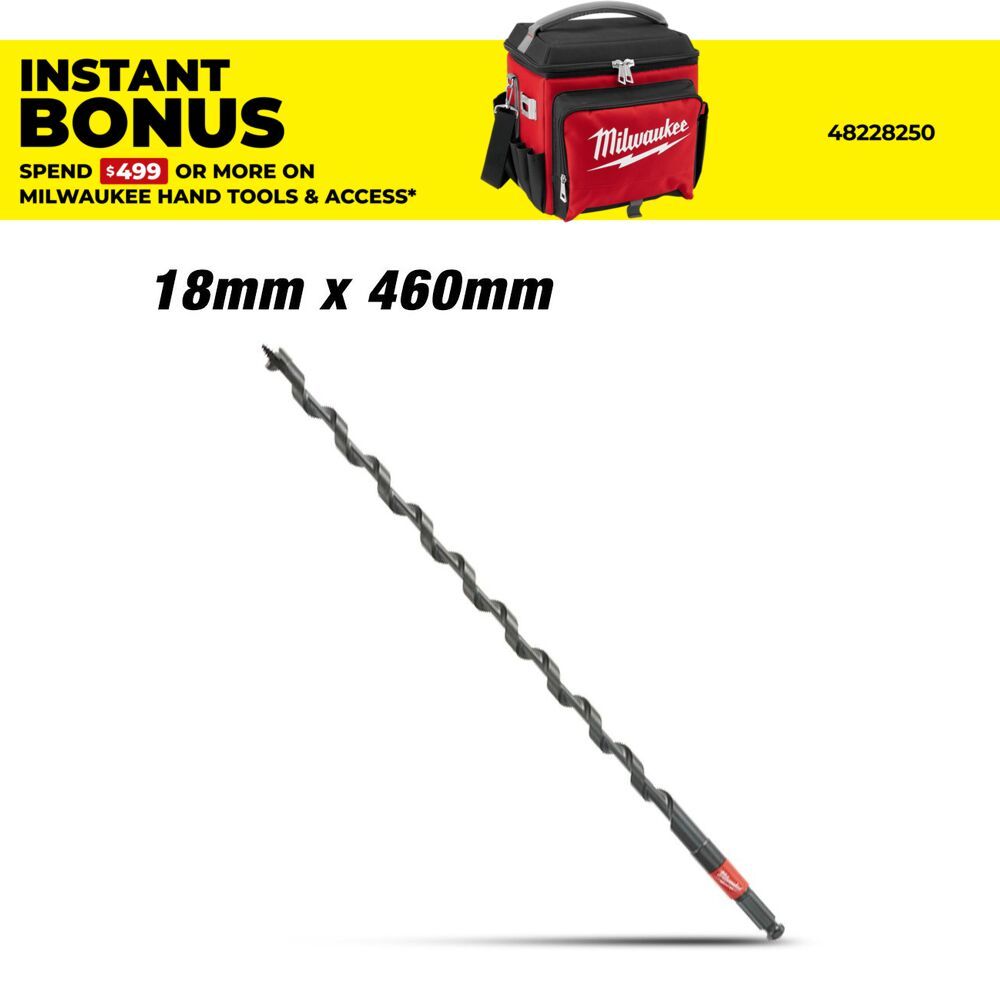 Milwaukee 48136758 18mm x 460mm SHOCKWAVE Power Utility Auger – image 1