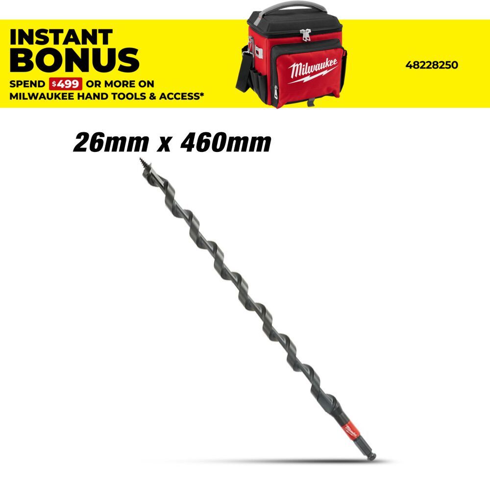 Milwaukee 48136766 26mm x 460mm SHOCKWAVE™ Power Utility Auger – image 1