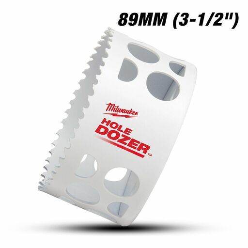 Milwaukee 49560193 89m (3-1/2") HOLE DOZER Bi-Metal Hang Sell Hole Saw – image 2
