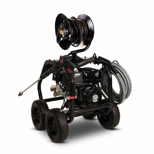 Typhoon TPR3600+SPR30 7HP 3600PSI Petrol Pressure Washer With Turbo Head w/ 30M High Pressure Hose Reel With Fittings – image 2