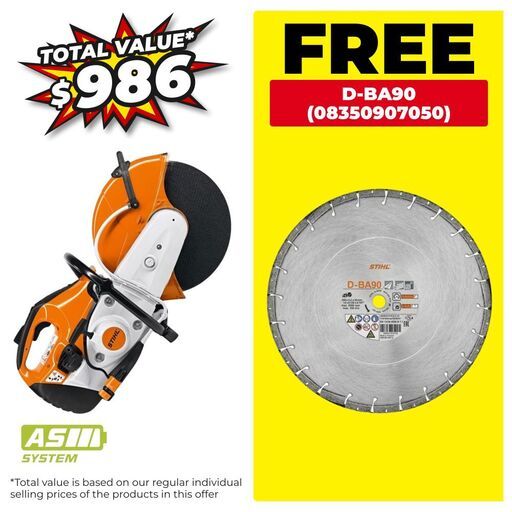 STIHL TSA 230 (48640116620) 36V Li-ion Cordless 230mm (9") AP System Cut-Off Machine - Skin Only – image 1