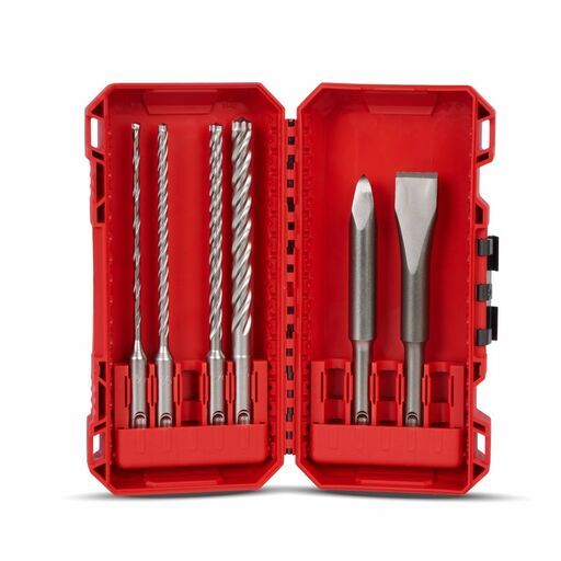 Milwaukee 49323564 6pce SDS Plus MX4 4-Cut & Chisel Set – image 2