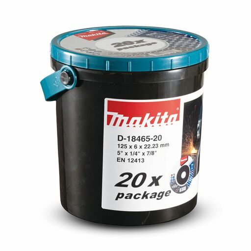 Makita D-18465-20 20-Pack 125mm x 6mm x 22.23mm Metal Grinding Disc – image 4