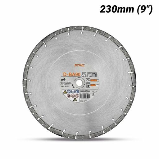 STIHL D-BA90 (08350907050) 230mm (9") Diamond Cutting Blade - Concrete / Asphalt (BA)