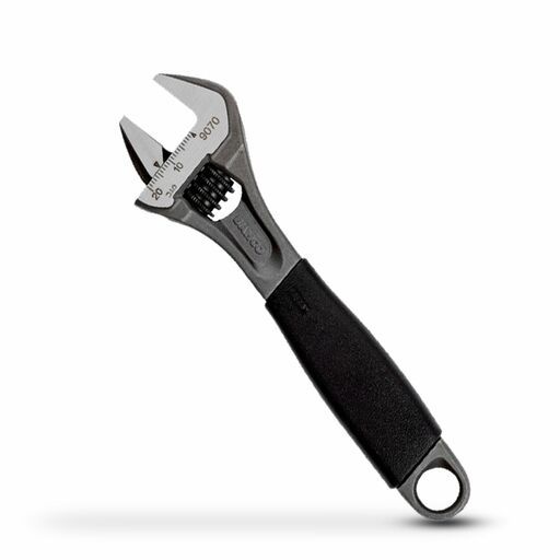 Bahco 9070 ERGO™ 20mm x 158mm Central Nut Adjustable Wrench with Rubber Handle and Phosphate Finish – image 3