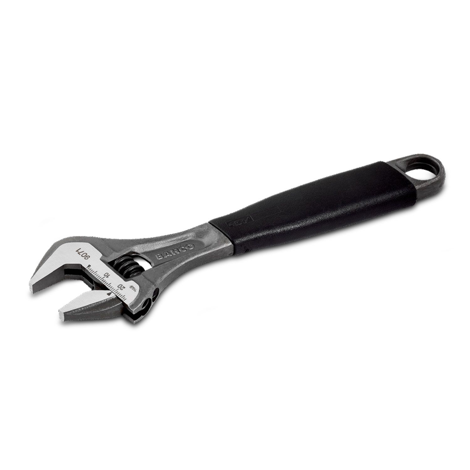 BAHCO 9073 RC US 12-Inch Adjustable Wrench – Ergo Grip, Chrome Finish, Slim Tapered Jaws, For Plumbers & Electricians