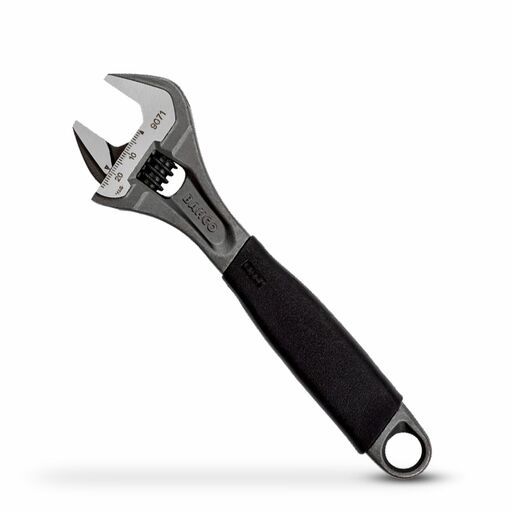 Bahco 9071 ERGO™ 27mm x 208mm Central Nut Adjustable Wrench with Rubber Handle and Phosphate Finish – image 3
