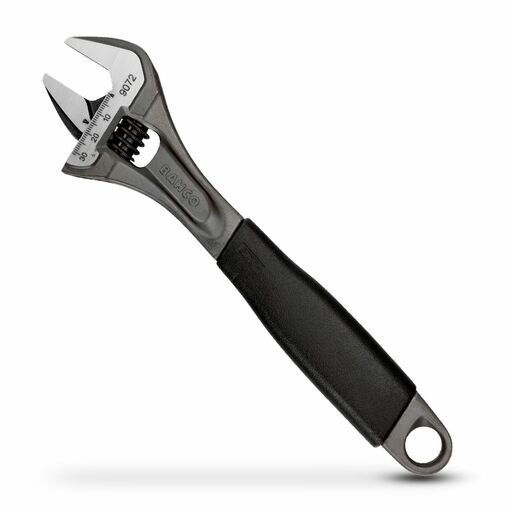Bahco 9072 ERGO™ 31mm x 257mm Central Nut Adjustable Wrench with Rubber Handle and Phosphate Finish – image 3
