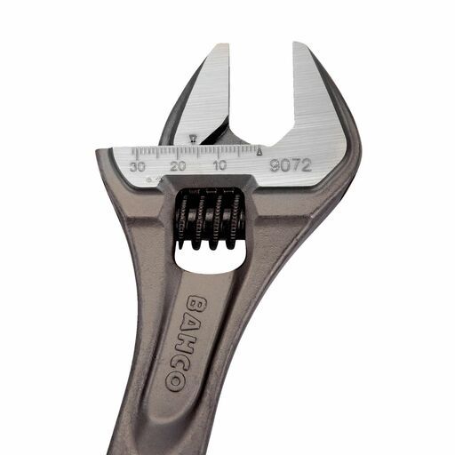 Bahco 9072 ERGO™ 31mm x 257mm Central Nut Adjustable Wrench with Rubber Handle and Phosphate Finish – image 7