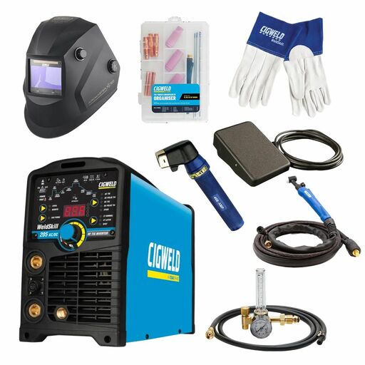 Cigweld 800205 Weldskill 205 AC/DC 5pce PowerPack Combo Kit