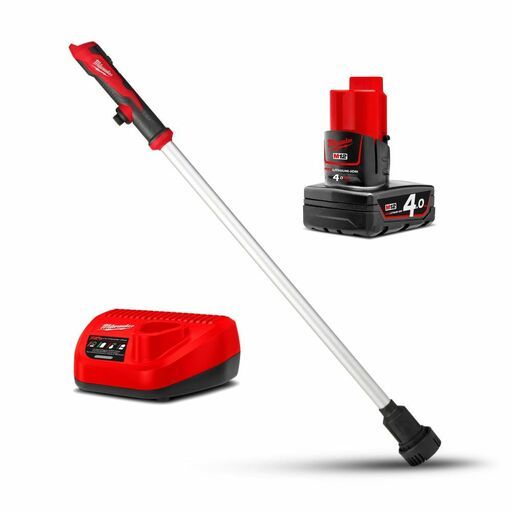Milwaukee M12BSTP401 12V 4.0Ah Li-ion Cordless Stick Transfer Pump Combo Kit