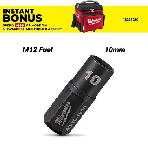 Milwaukee 49161610 M12 FUEL 10mm Insider Pass-Through Ratchet Socket