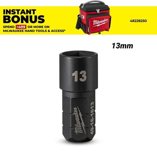 Milwaukee 49161613 M12 FUEL 13mm Insider Pass-Through Ratchet Socket
