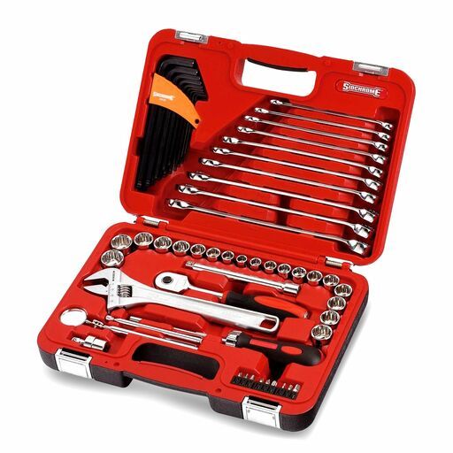 Sidchrome SCMT10811 69pce 3/8" Drive Metirc / AF Socket & Spanner Set – image 2