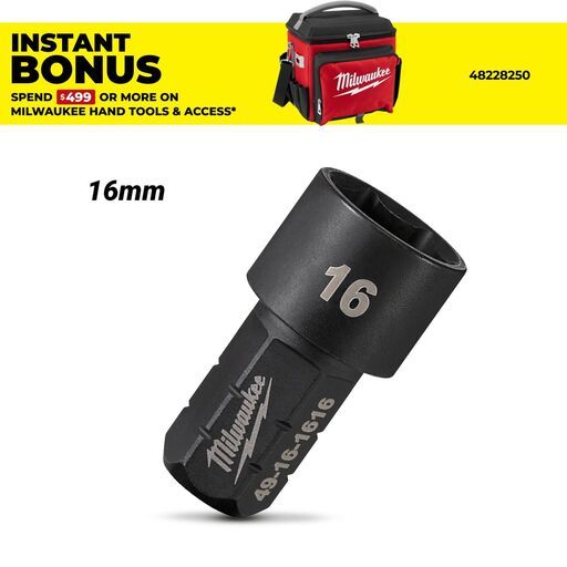Milwaukee 49161616 M12 FUEL 16mm Insider Pass-Through Ratchet Socket