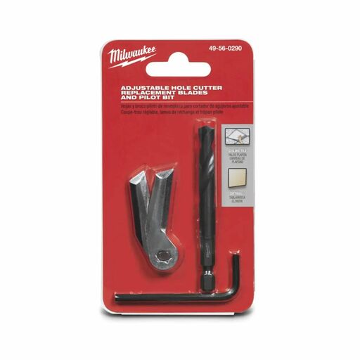 Milwaukee 49560290 Adjustable Hole Cutter Replacement Blades and Pilot Bit – image 2