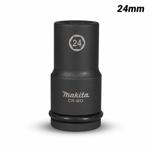 Makita E-22355 24mm x 3/4" Drive 6 Point Deep Impact Socket