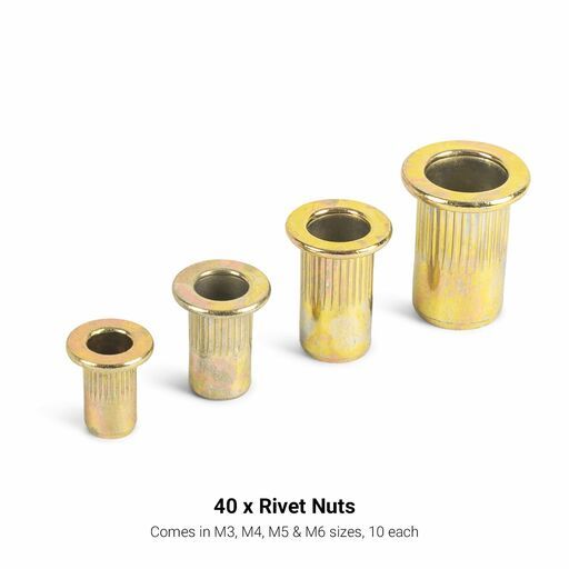 Sparrow SINRK8 46pce Heavy Duty 200mm (8") Industrial Riveter Nut Kit – image 9