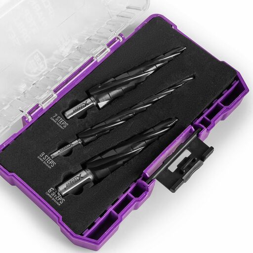 Xtorque XSSD3 3pce M35 Cobalt Shark Step Drill Set – image 4