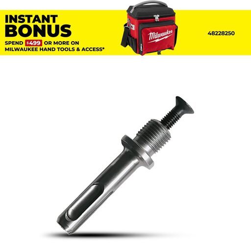 Milwaukee 4932367166 SDS Plus Chuck Adapter to 1/2"x 20UNF with screw